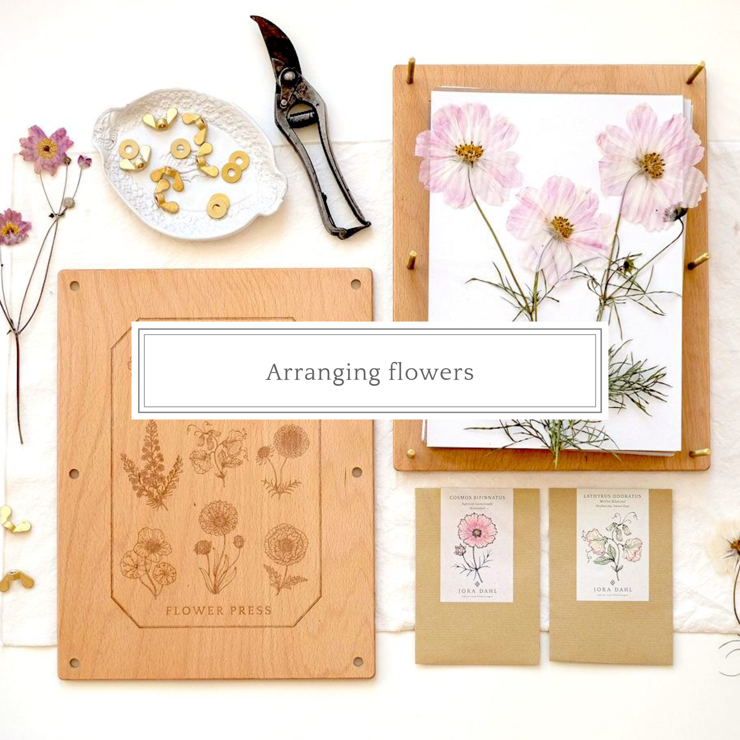 Arranging flowers